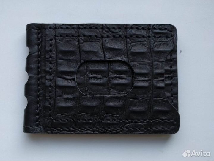 Зажим для денег натуральная кожа