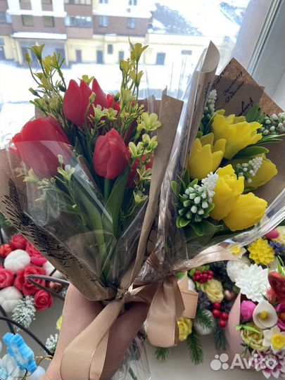 Тюльпаны к 8 марта букет