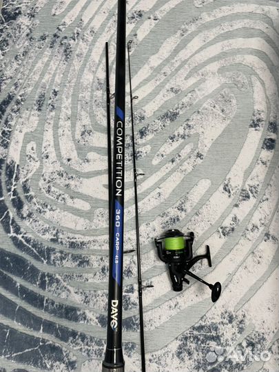 Карповое удилище с катушкой