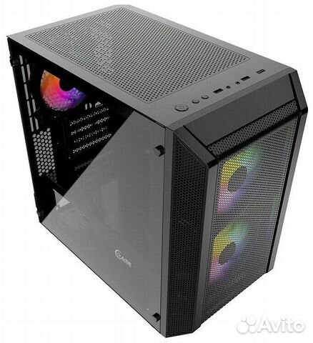 Корпус PowerCase Mistral Micro H3B Mesh LED Black