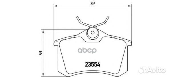Колодки тормозные дисковые зад P68024 Brembo