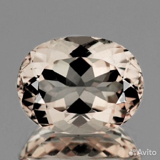 Морганит натуральный 2,43Ct 10х8мм VVS Овал