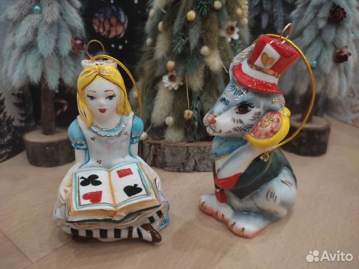 Лефортовский фарфор ёлочные игрушки статуэтки