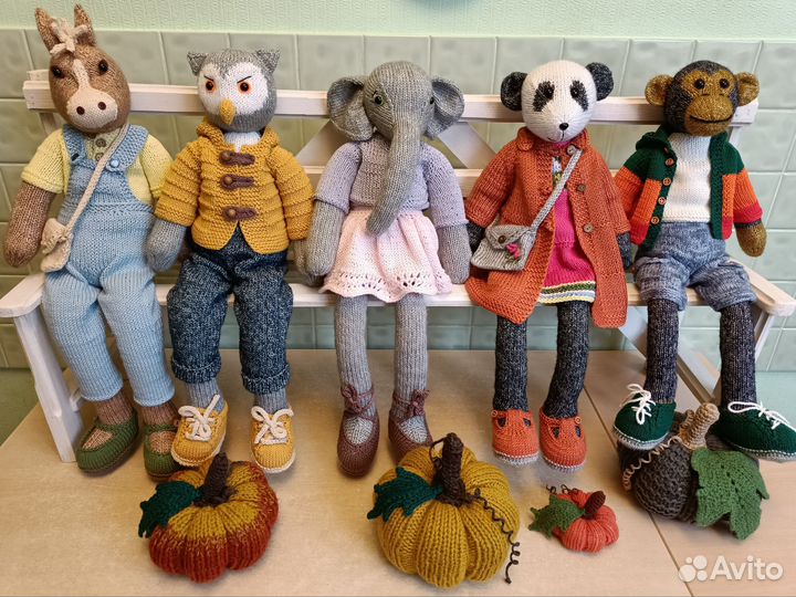 Игрушки вязанные спицами