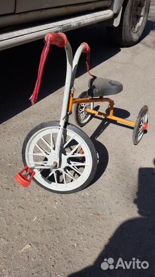 Детский трехколесный велосипед СССР