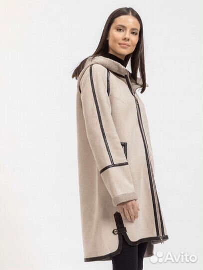 Дублёнка пальто двухсторонняя демисезонная новая