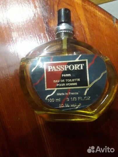 Passport pour homme Туалетная вода Винтаж