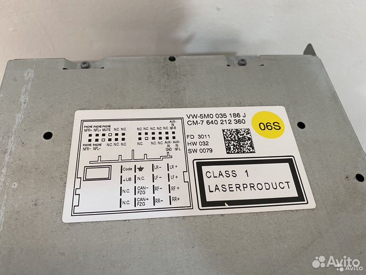 Штатная магнитола Volkswagen Tiguan