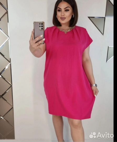 Женское летнее платье размер 64