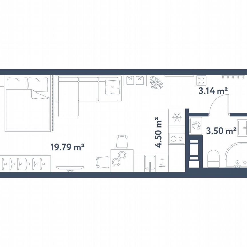 Квартира-студия, 30,9 м², 4/11 эт.