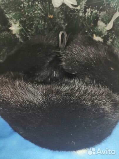 Шапка ушанка мужская беличий мех