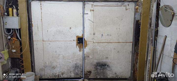 Ворота гаражные металлические бу