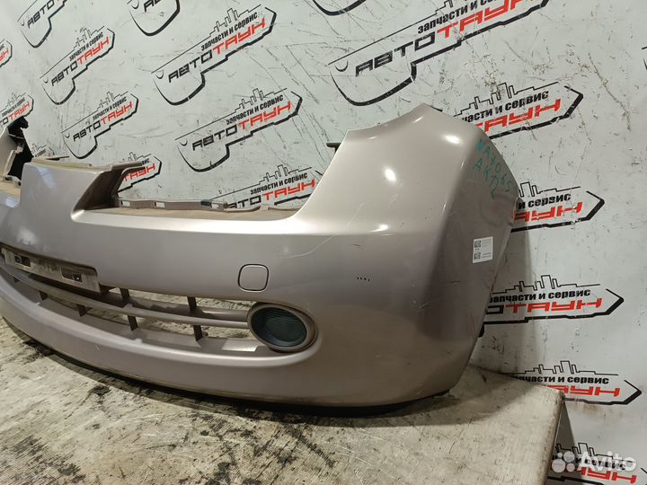 Бампер nissan march AK12 BK12 BNK12 K12 YK12 F2022CT08A 2 модель передний розовый, C41 NA7065