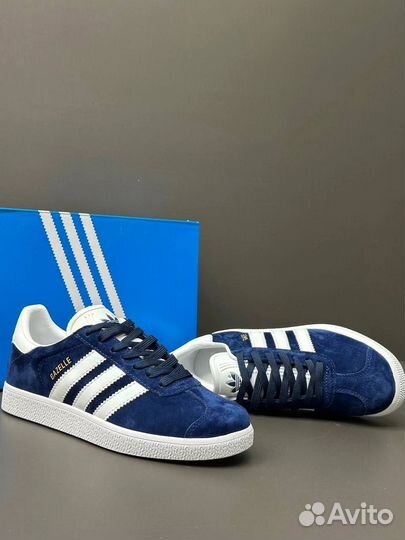 Кроссовки Adidas Gazelle синие 8