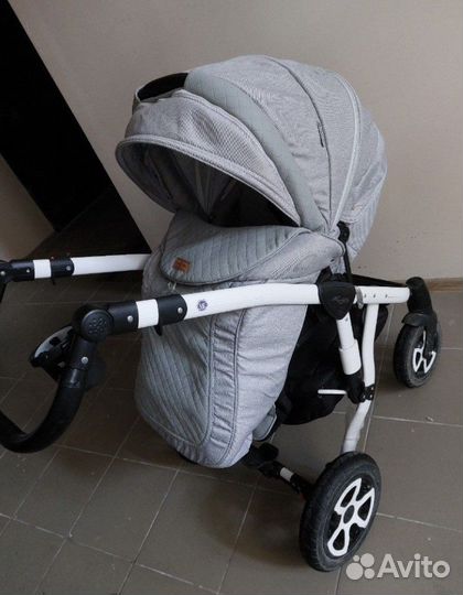 Коляска adamex barletta 3 в 1 (вставки экокожа)