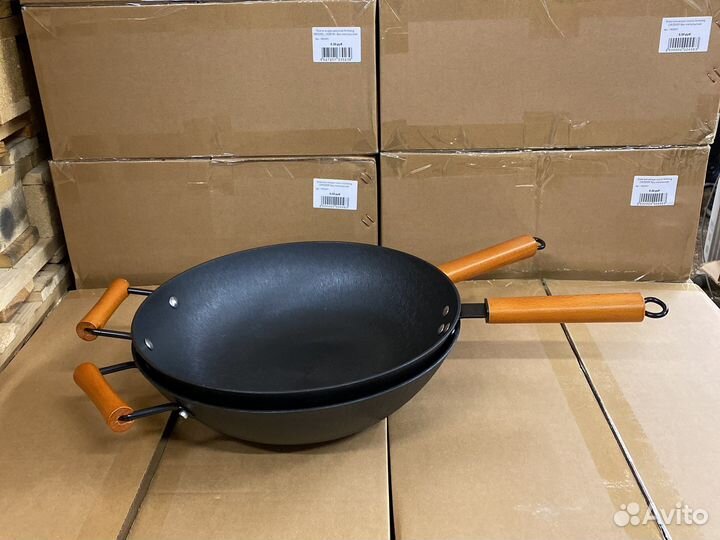 Чугунная сковорода вок