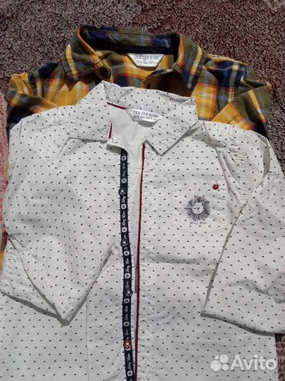 Рубашки на мальчика 4 шт