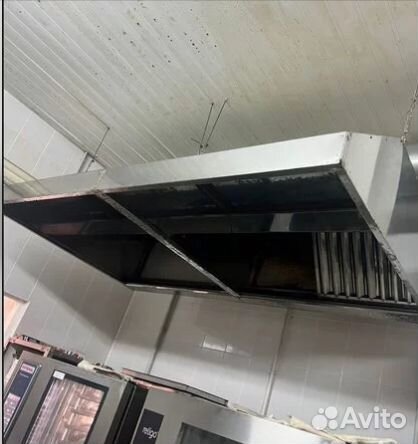 Зонт вытяжной из нерж. стали