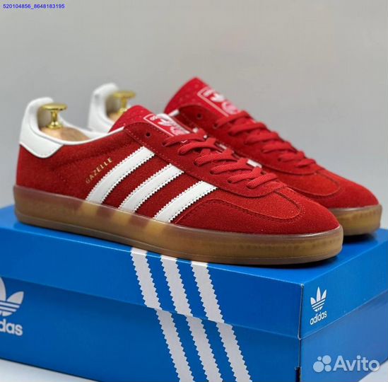 Кроссовки Adidas Gazelle Red (Арт.35717)