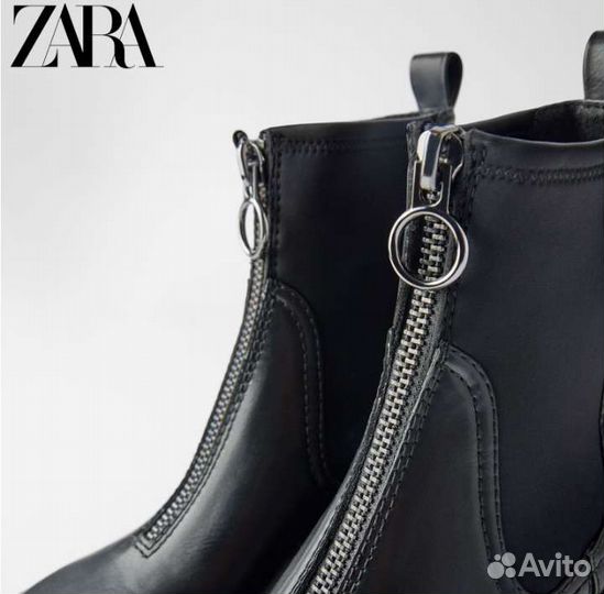 Zara Натуральная кожа