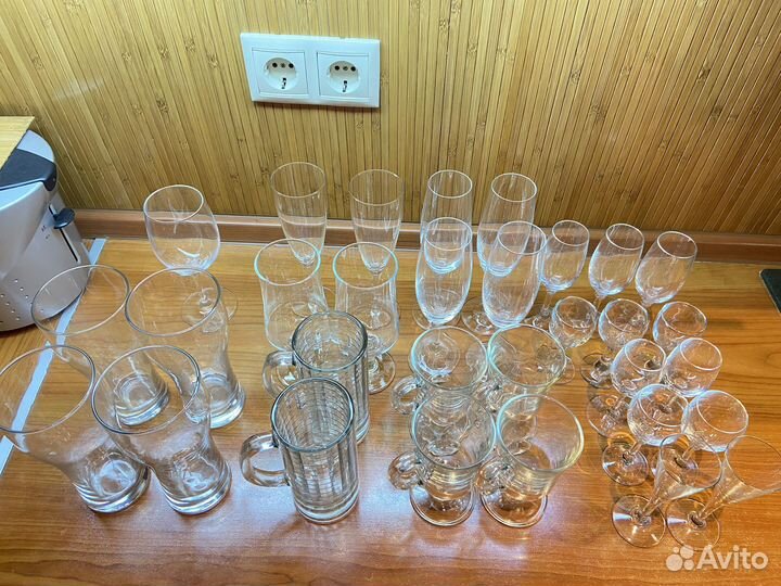 Бокалы, рюмки не комплект