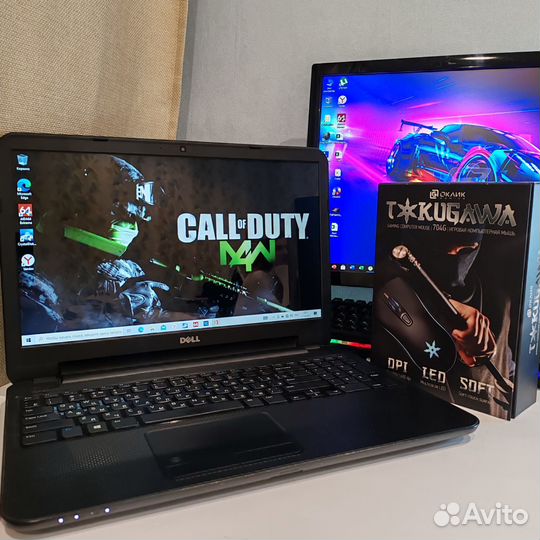 Ноутбук Dell SSD 512 RAM10GB intel I3 2карты