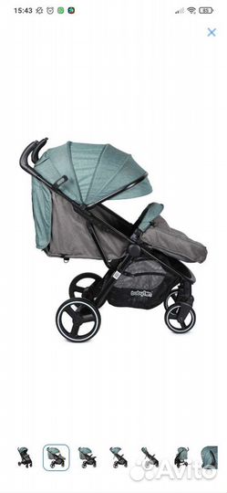 Прогулочная коляска babyton rider green