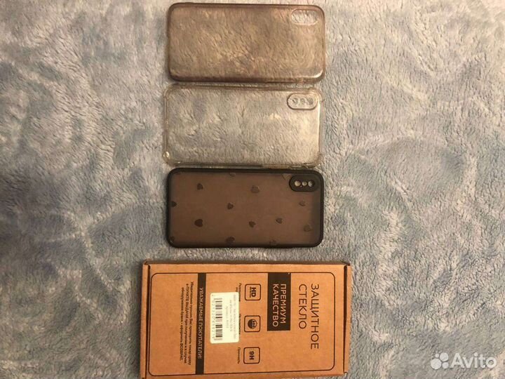 Чехлы на iPhone 10+ защитное стекло