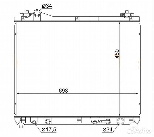 Радиатор охлаждения (1.6) Suzuki Gr Vitara