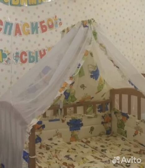 Держатель для балдахина и балдахин, + бортики