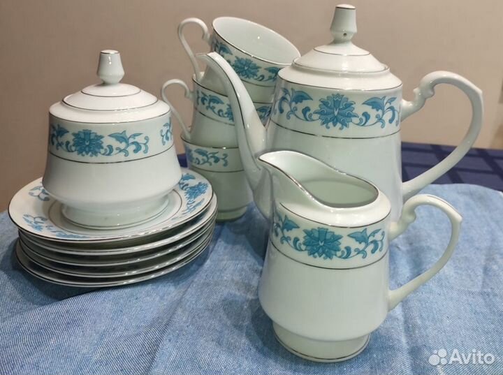 Сервиз китайский чайный/кофейный фарфоровый