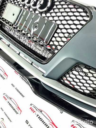 Бампер на Audi A3 8V рест. 16-20гг. в стиле RS3