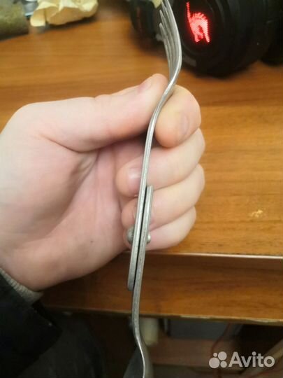 Редкая немецкая алюминиевая ложевилка