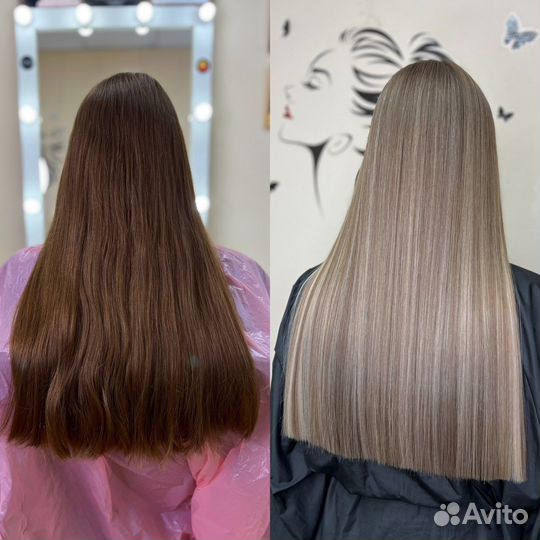 Airtouch, балаяж, мелирование, тонирование