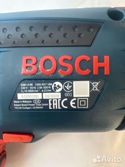 Ударная дрель Bosch GSB 13 RE 0.601.217.100