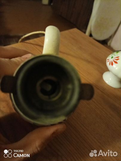 Набор: лампа настольная и вазочка.Польша