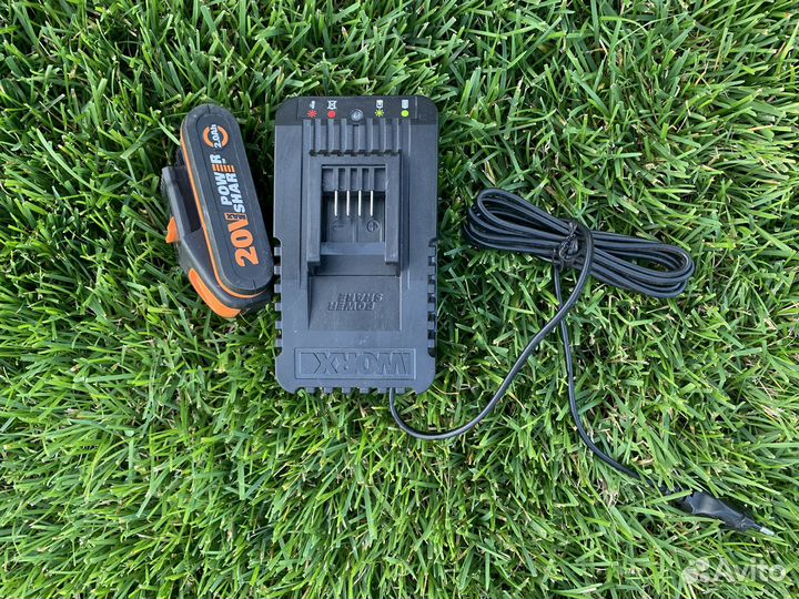 Аккумуляторный кусторез worx комплект