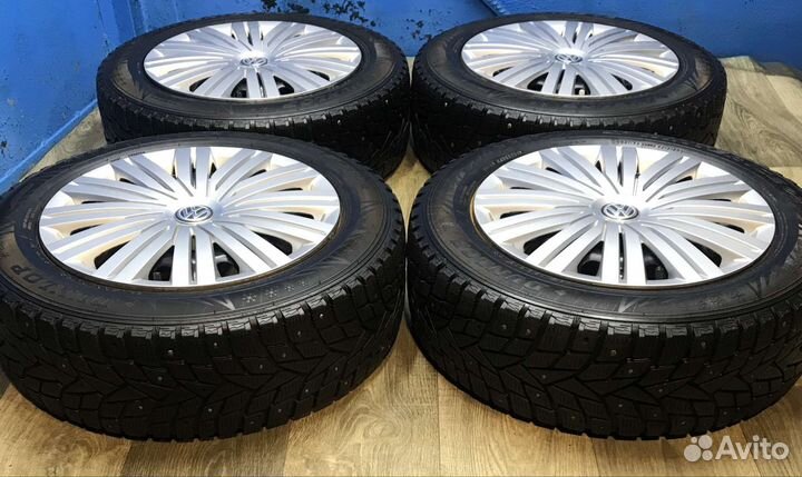 Колеса Volkswagen Polo R15 Зимние шипы Dunlop