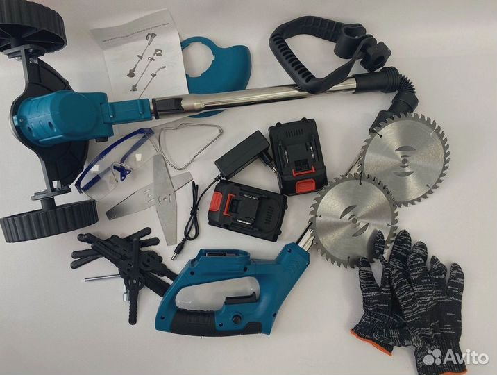 Триммер садовый аккумуляторный складной