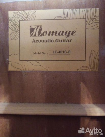 Акустическая гитара Homage Lf-401C-R