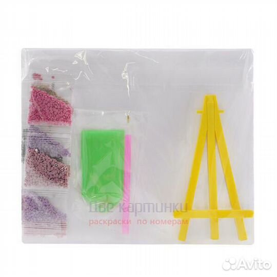 Алмазная мозаика 21x25 Испуганный маленький