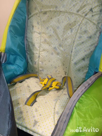 Детские санки с колёсиками 