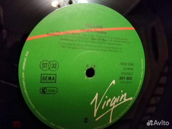 2LP Gillan - Double Trouble 1981 Germany