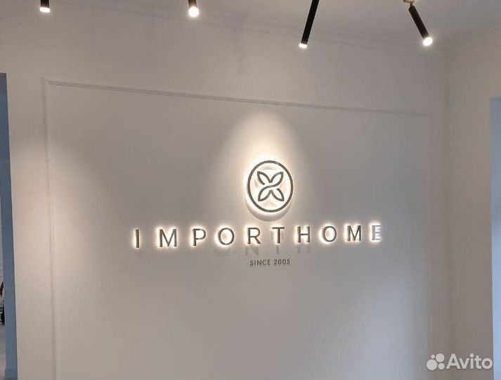 Объемные буквы из нержавеющей стали вывеска