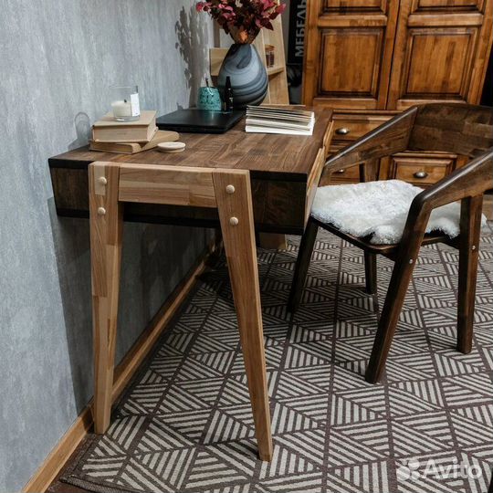 Стол письменный City 128х60х76см из массива березы