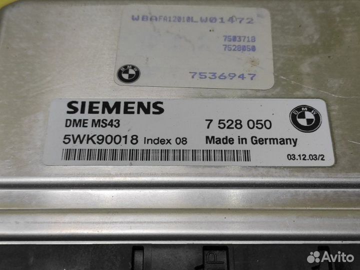 Блок управления двс Bmw X5 E53 M54B30 2003-2007