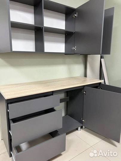 Кухня 160 см графит