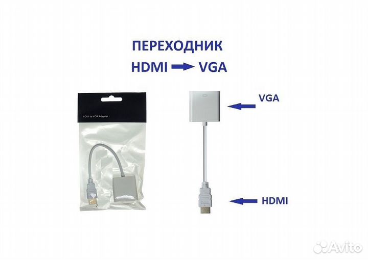 Адаптер Hdmi VGA новый оптом и в розницу