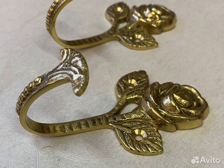 Крючки настенные винтажная Роза (пара)