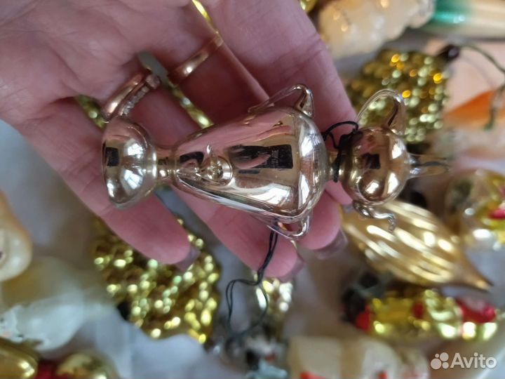 Елочные игрушки СССР Самовар с чайником